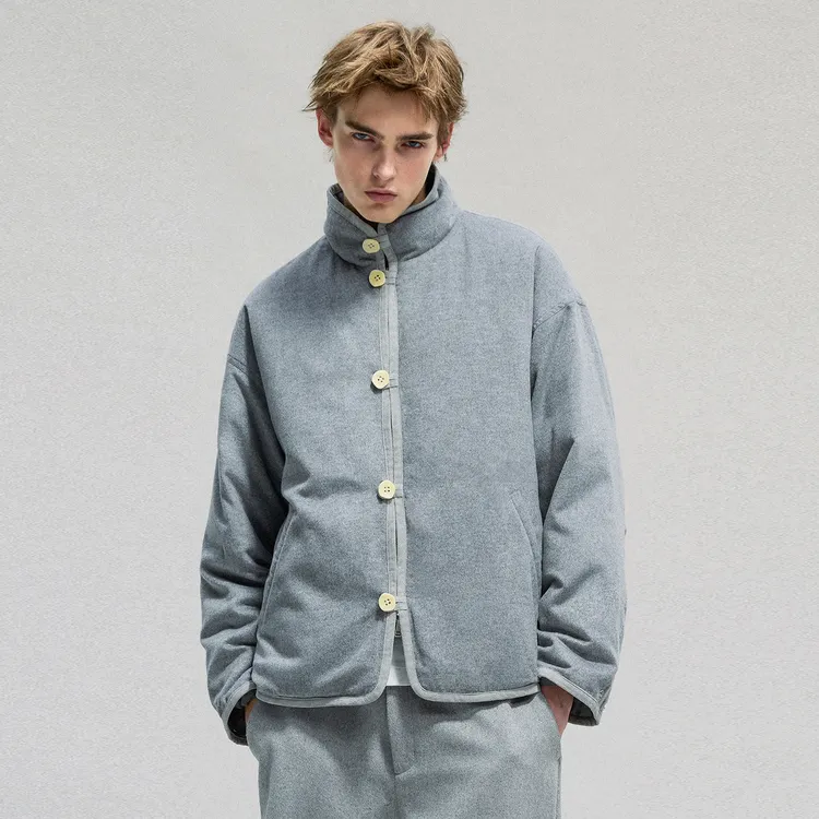 官方直营Epide Prefab绵羊毛双面穿鹅绒防泼水极简羽绒服夹克外套