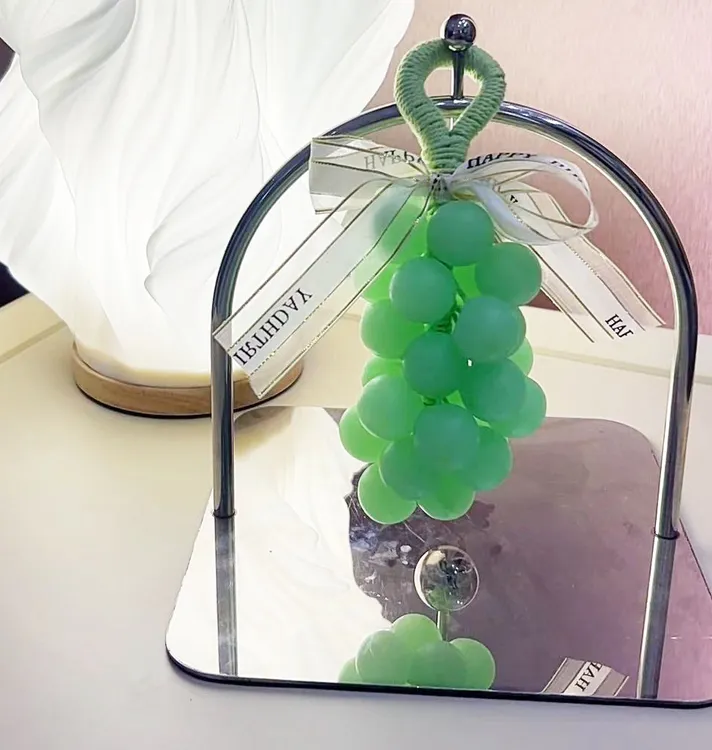 国庆中秋创意礼物艾草翡翠绿葡萄串手工香皂伴手礼