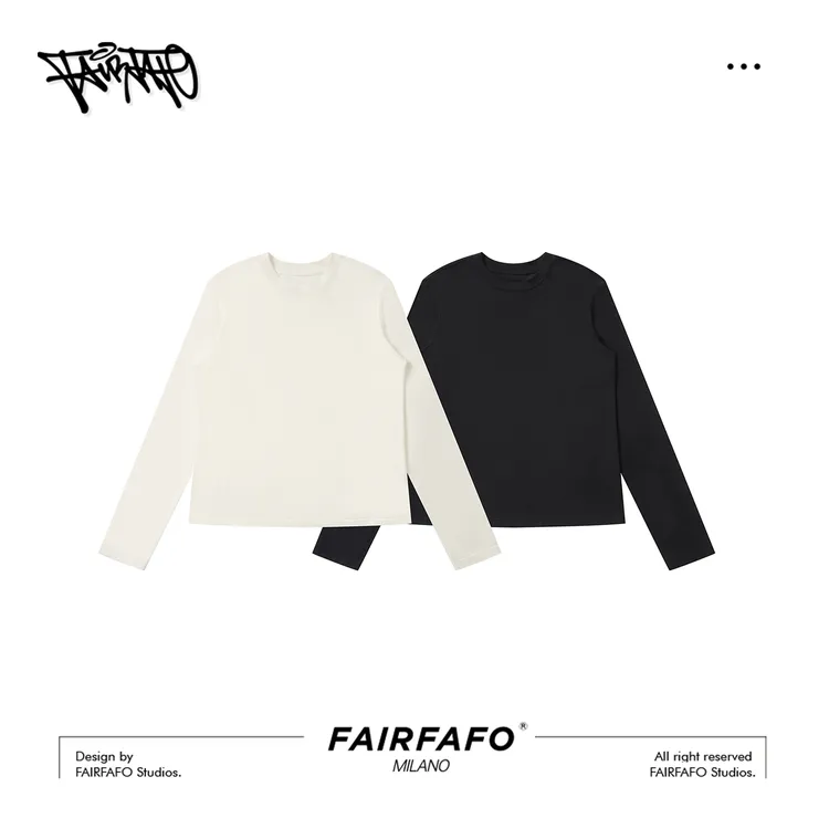 【净色软糯打底T衫】CXCL59126宽松舒适秋季极简风休闲纯色T恤