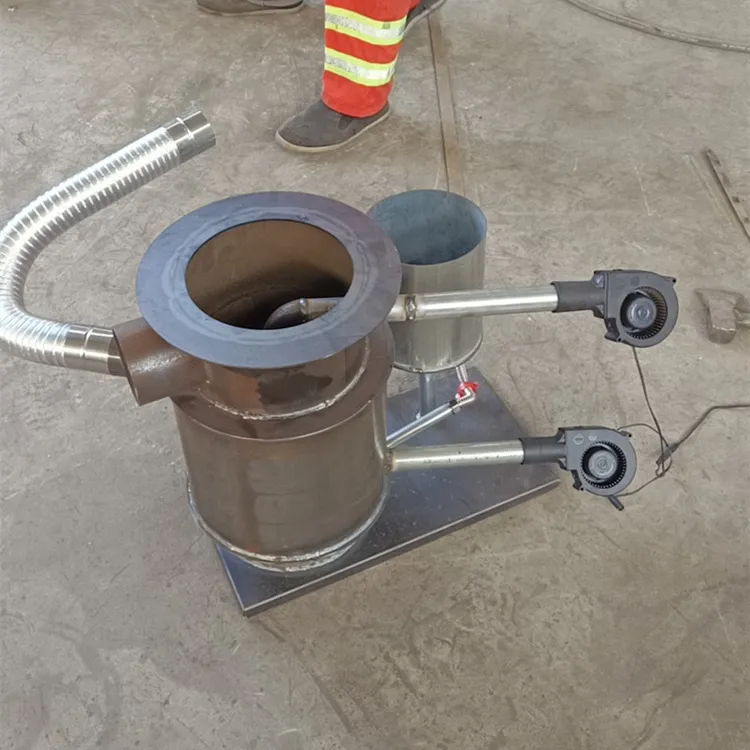 新款热风炉双层暖风废油汽化炉双层加热提温快