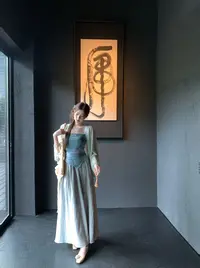 EIA一尧新中式国风【云烟】半裙禅意买手百搭气质显瘦高腰大摆裙夏