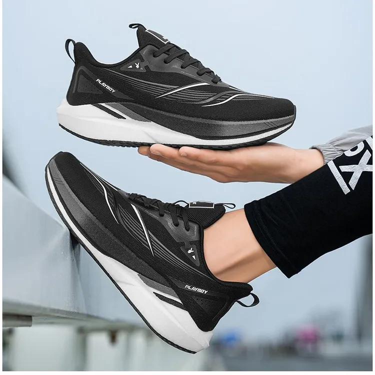 花花公子鞋子男款秋季新款爆款透气防滑耐磨运动鞋休闲百搭跑步鞋