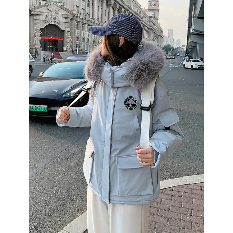 300斤大码女装2025冬季加绒加厚派克棉服胖mm百搭显瘦超好看棉衣