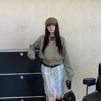 AVVENN 印花短夹克