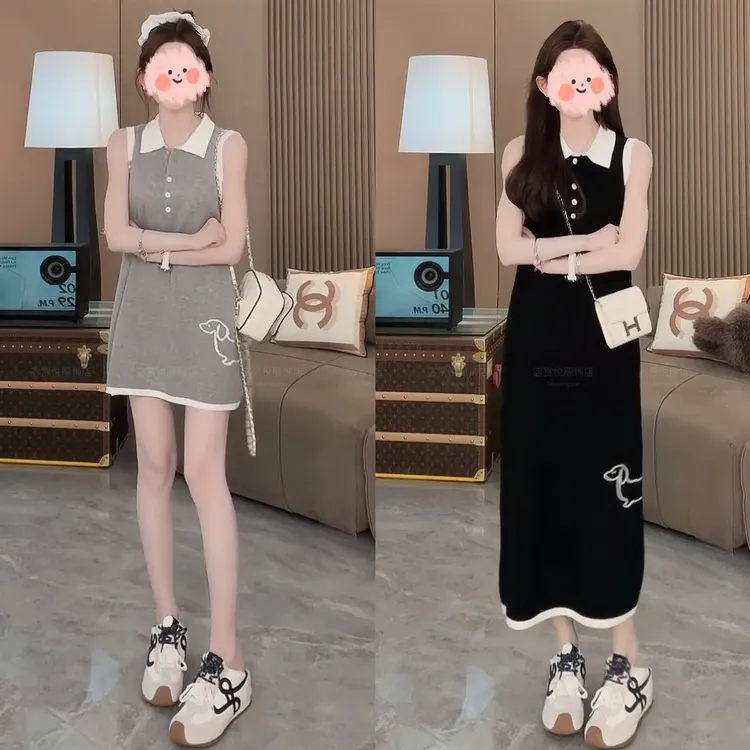 2025夏季新款纯欲慵懒风可爱印花出片炸街感舒适松弛感显瘦连衣裙