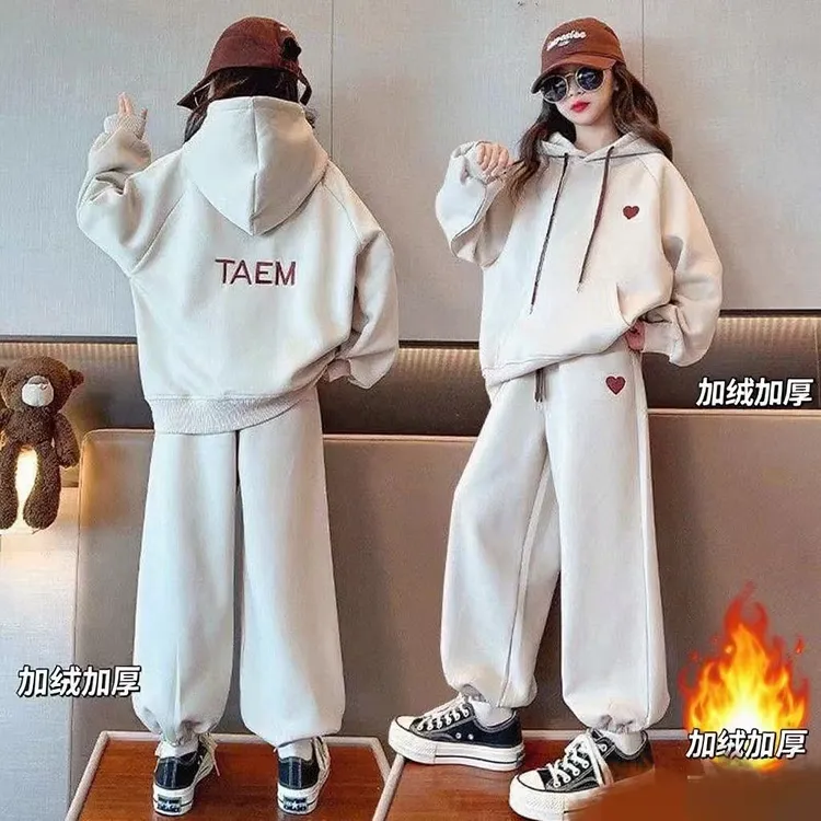 女童套装春秋2025新款女童装儿童秋季卫衣运动服大童女孩秋装衣服