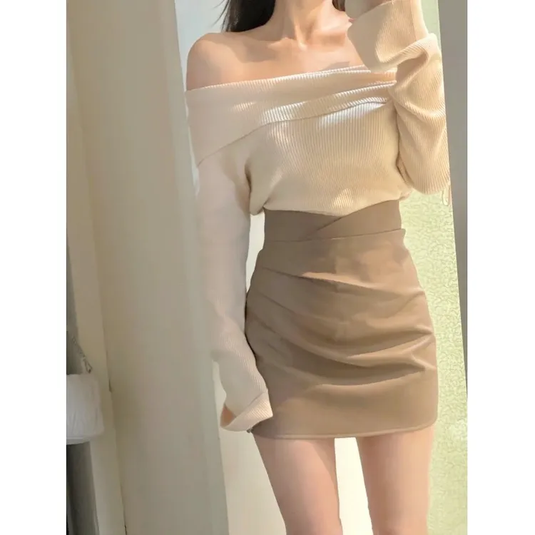 早春穿搭一整套女装2025新款爆款洋气裙子套装女轻奢气场强大女装