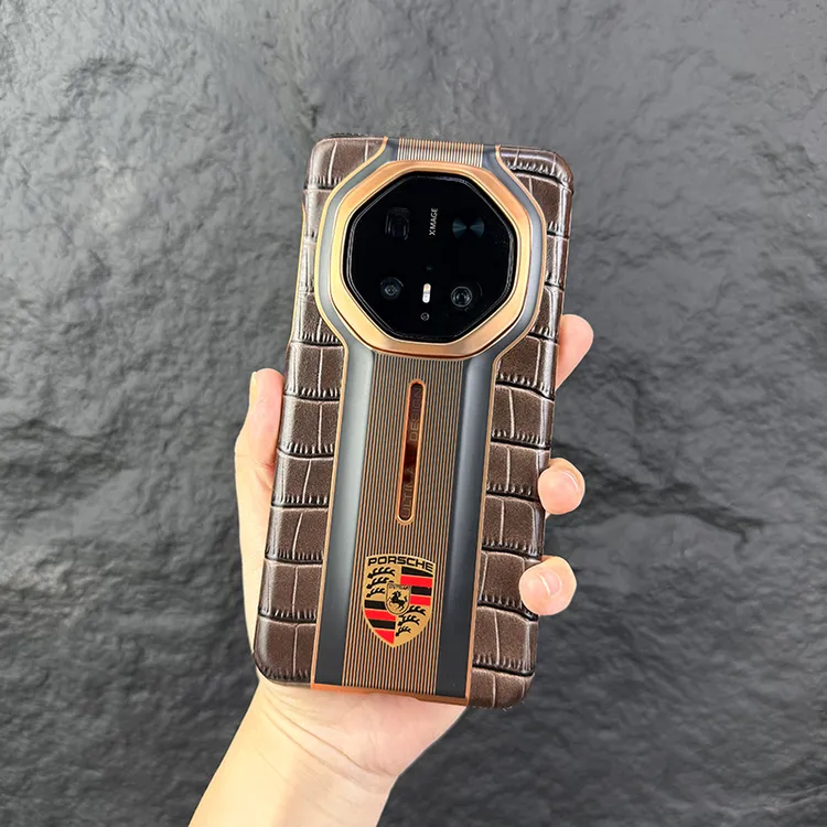 适用华为Mate70rs手机壳真皮电镀60rs商务高档保护壳40rs超薄简约