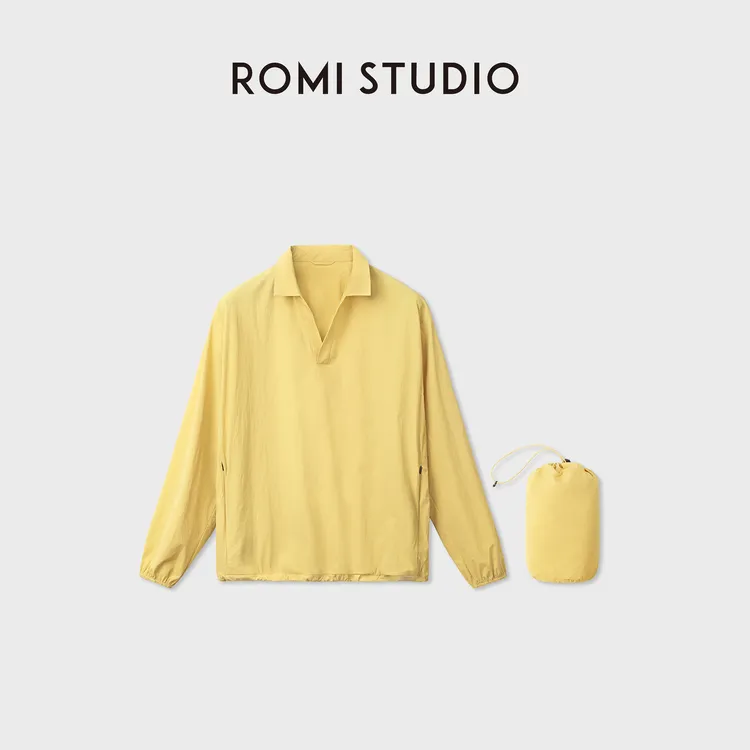ROMI STUDIO“RB1010系列”男女同款冰感干爽V领长袖上衣RWDSS93539