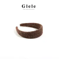Glele私服「美拉德发箍」韩系针织宽边氛围感气质发箍