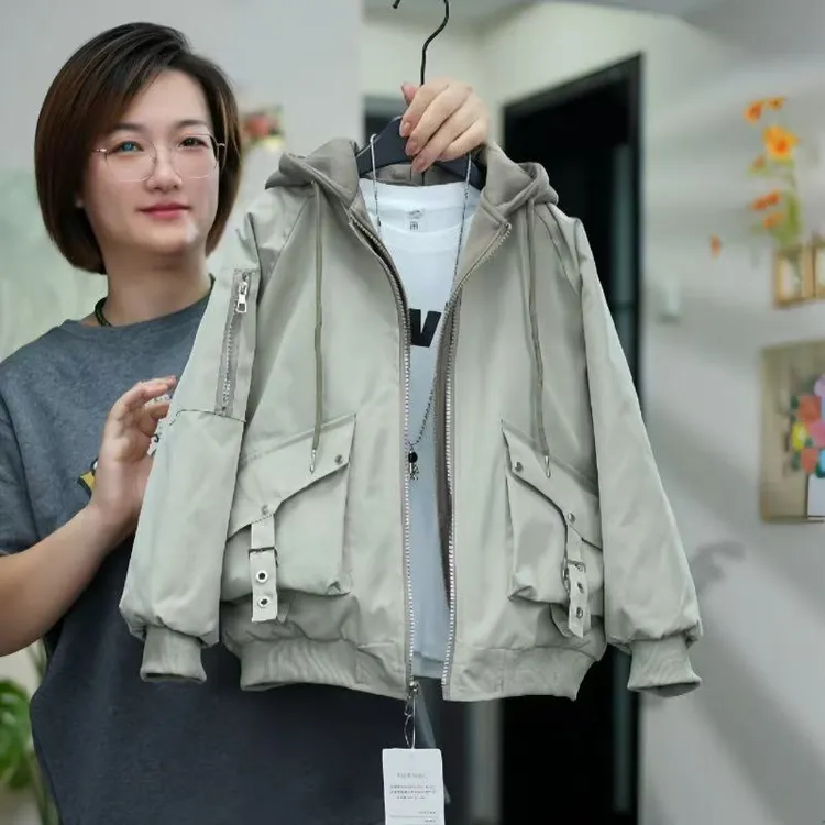 【二棉加厚外套】男童秋冬款时尚连帽棉服上衣韩版洋气男孩外穿外套