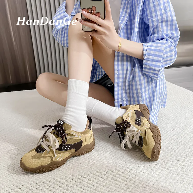 【彭十六】真皮超软内增高2025新款阿甘休闲运动美拉德德训登山鞋