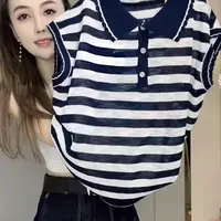 【T恤】夏季高档新款上衣设计感时装女装服装7657[QMYS]Q