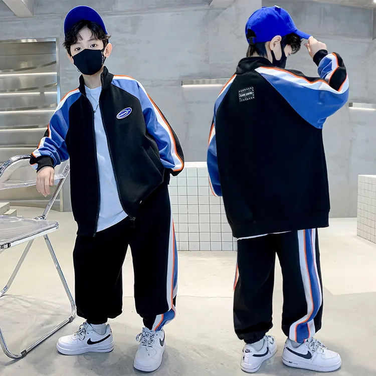 MK&UR.BV儿童装男童秋装套装25新款中大童衣服秋季男孩运动酷帅潮
