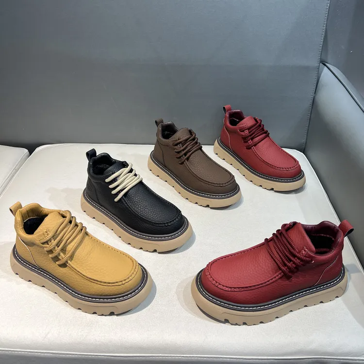 纳帕纹高帮休闲鞋时尚运动百搭软底软面舒适单棉同款短靴秋冬男士