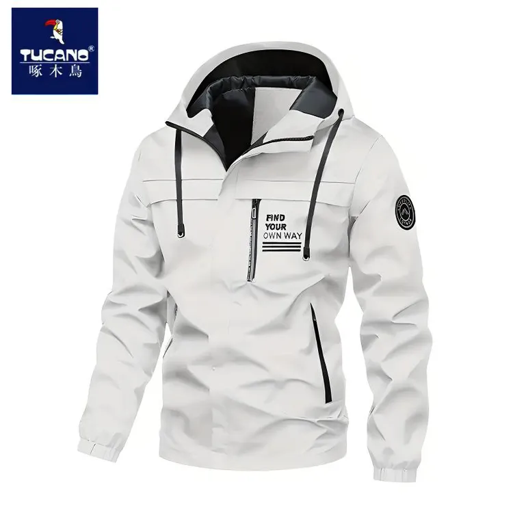 啄木鸟秋冬季新款夹克男士韩版潮流宽松上衣户外时尚休闲百搭外套