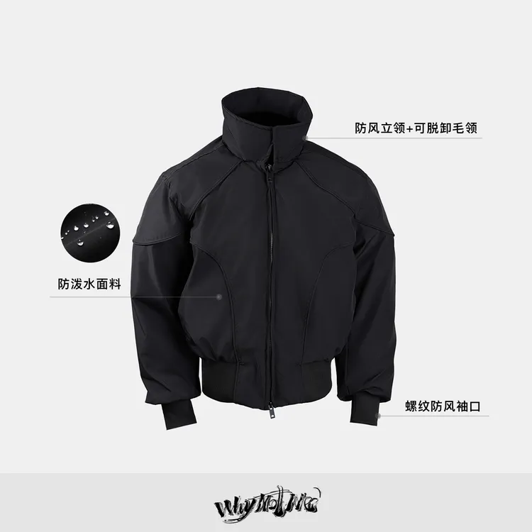 序77冬季新款 结构座山雕基础棉服立领情侣宽松棉袄排骨棉衣