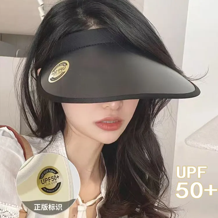 遮阳帽女夏季防紫外线空顶帽韩国UV防晒帽户外网红同款太阳帽夏季