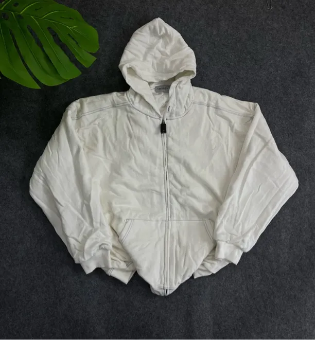 春秋冬卡哈哈WIP重磅宽松复古开衫卫衣 boxy短宽版型 clean fit