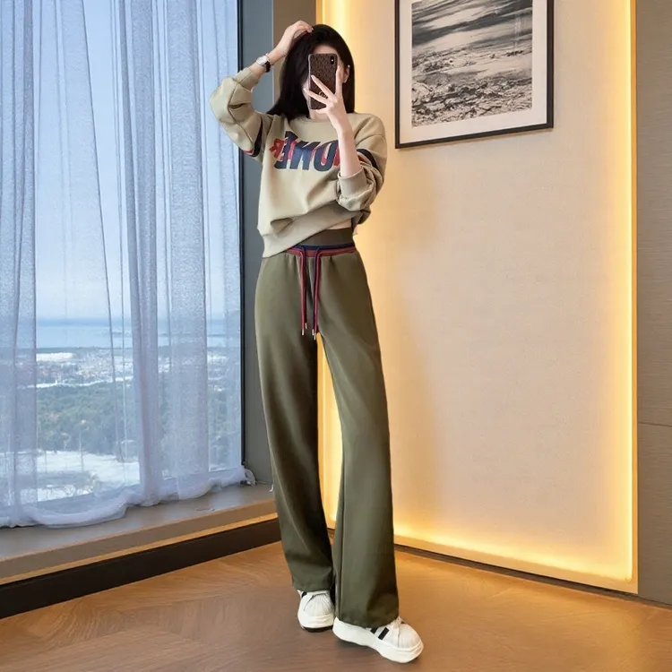 休闲套装女两件套宽松显瘦运动小个子秋冬减龄网红洋气炸街女装