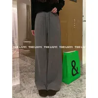 【LIUYI】舒服裤~秋冬羊毛混纺绒感加厚高腰窄版显瘦休闲裤5917A6