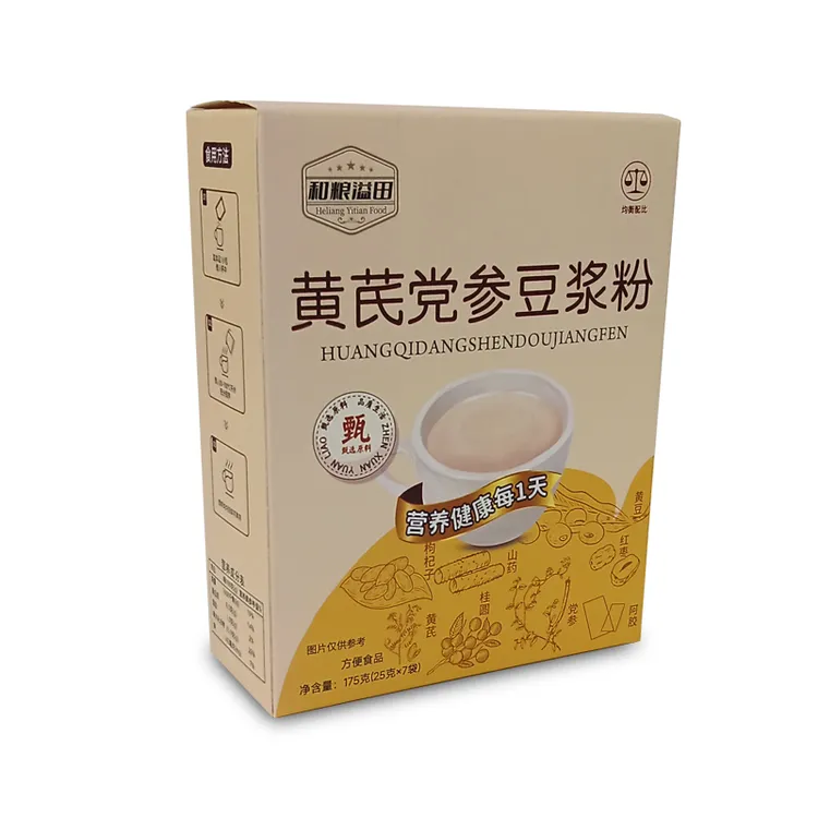 溢田 黄芪党参原味豆浆粉25g*7袋/盒豆香浓郁冲泡