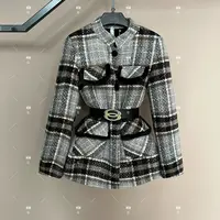 秋冬气质小香风设计师中长款羽绒服轻奢女 GS-58128