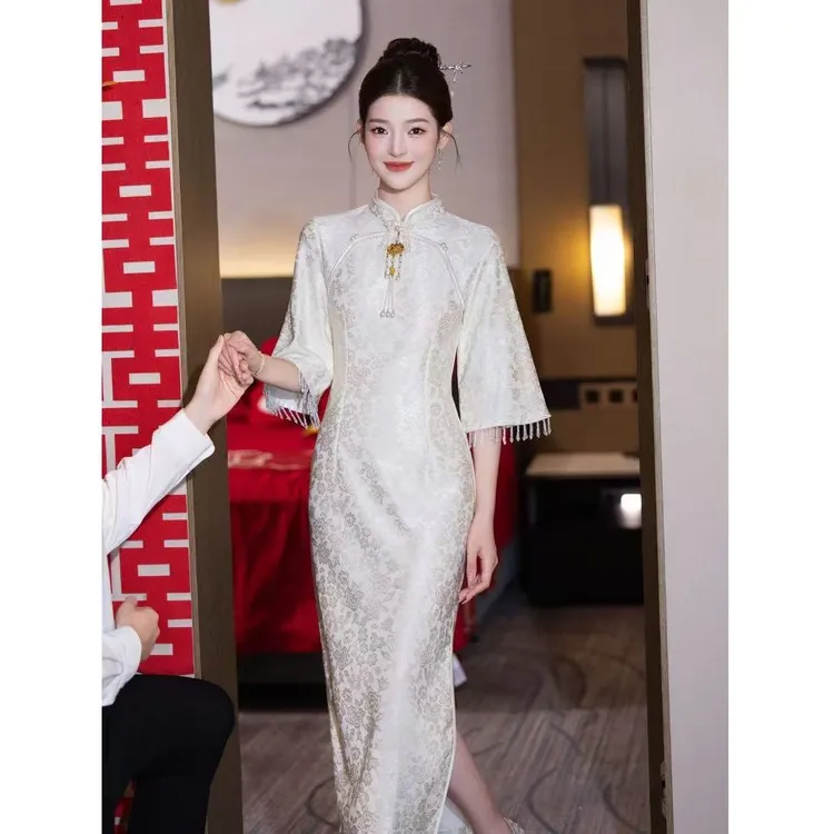 【一生有你】衣长120秋款新中式文艺少女日常旗袍立领显瘦修身