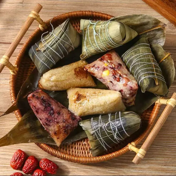 端午节粽子真空包装速食熟粽子加热即食早餐粽红豆黑米八宝蜜枣粽