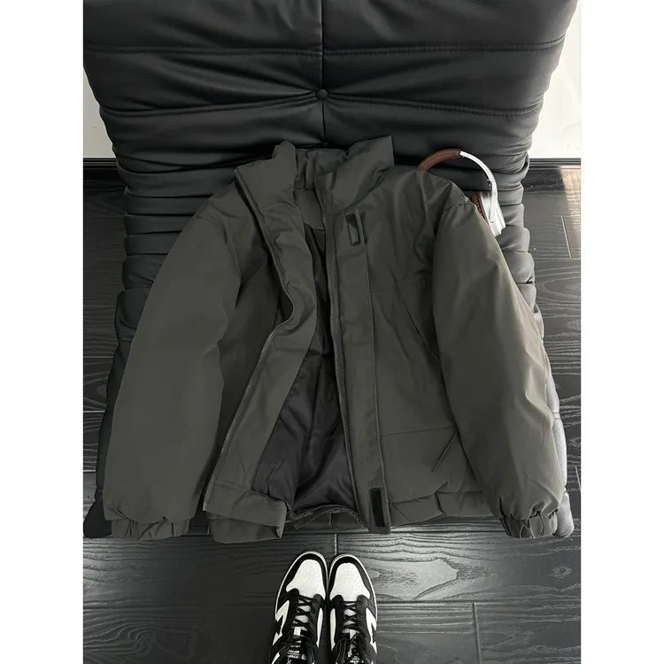 美式飞行员夹克棉服男女款秋冬季cleanfit情侣立领短款棉衣外套潮
