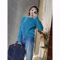 SHIIEELL【织暖绿调】绵羊毛时尚套头减龄毛衣百搭圆领毛衫Z7613