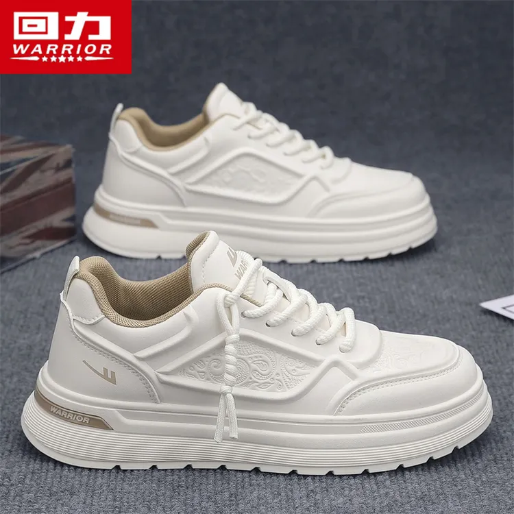 回力小白鞋男鞋2025新款冬季皮面韩版潮流飞行员白色平板鞋子男款