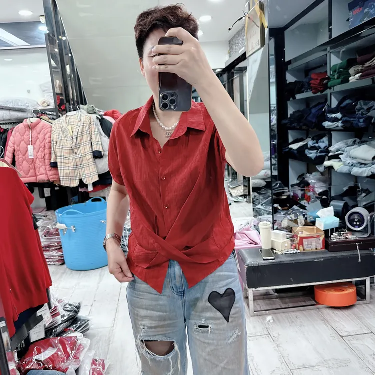 时尚不规则套头3色凉快衬衫8712品