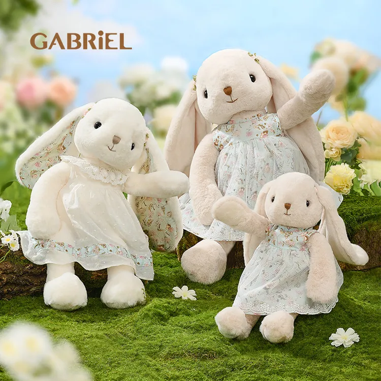 伽百利Gabriel兔子毛绒公仔玩偶穿裙兔安抚陪伴玩具生日礼物女生