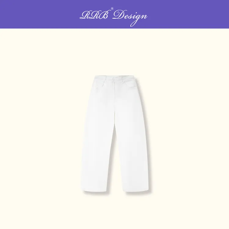 RRB Design「立裁神裤」百搭纯色高腰显瘦遮肉不显胯阔腿锥形裤