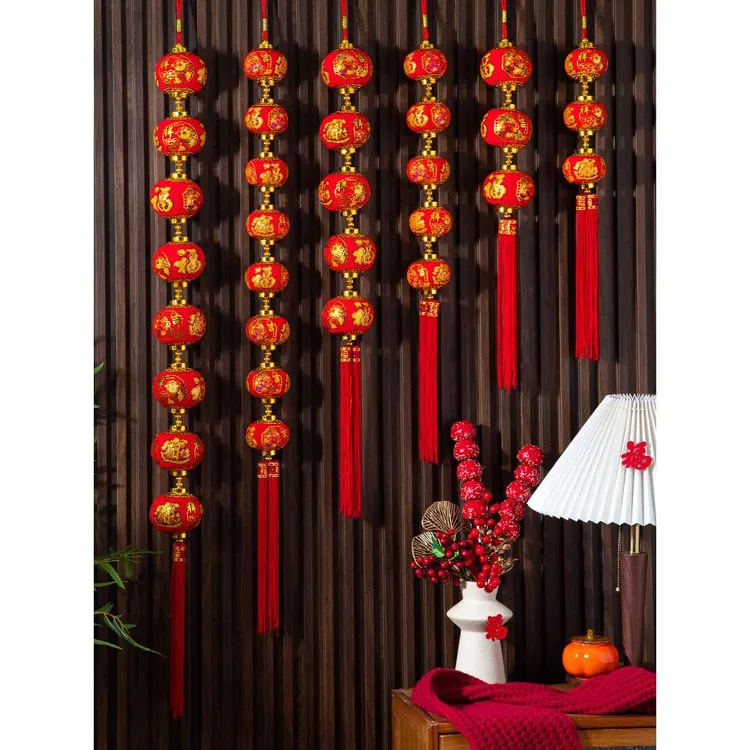 2026马年装饰春节过年新年商场店铺装扮灯笼办电视室卧室门口挂饰