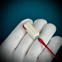 J1500天然猛犸象牙 白冰牙芯料一字三通约10mm文玩配饰