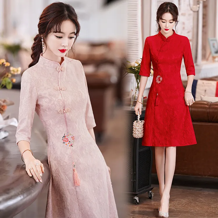 新款2025秋季敬酒服新娘订婚礼服平时可穿连衣裙