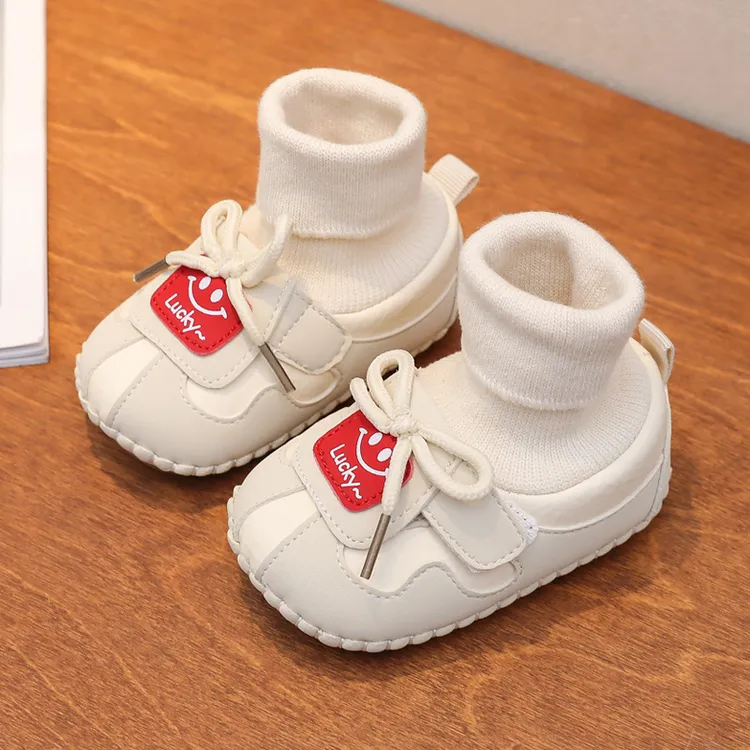 茵豆婴儿软底鞋秋冬款3-8个月学步鞋0-1岁初学者宝宝鞋子冬季加绒