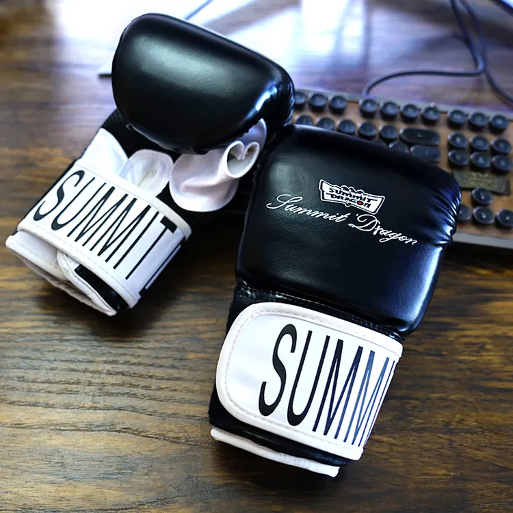 summitdragon露拇指打沙袋拳击手套轻透气半指拳套成人训练拳击套