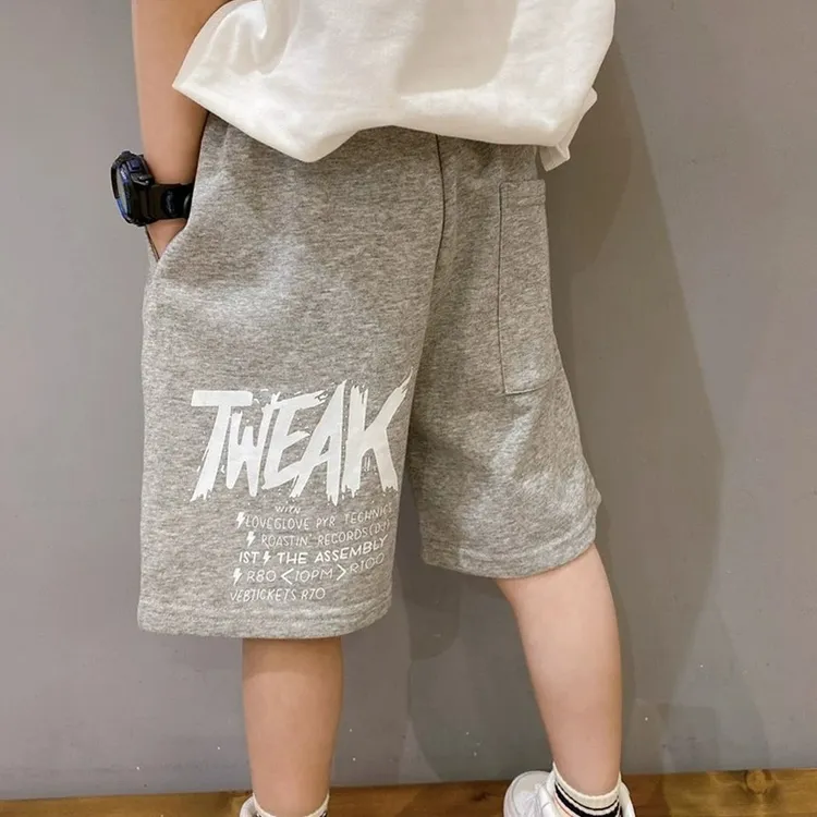 男孩男童短裤宝宝五分裤夏季潮牌中大童运动裤裤子宽松休闲裤衣服