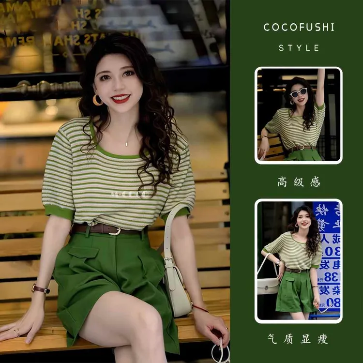 夏季女装2025新款高级感穿搭一整套盐系轻熟小香风气质显瘦两件套