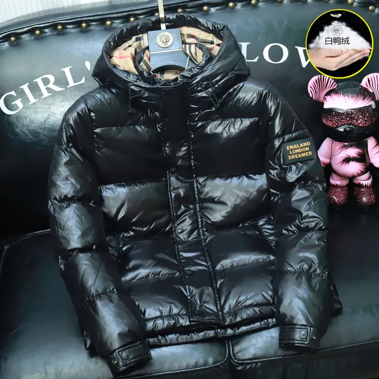 ROEMADUEGA劳玛杜伽白鸭绒上衣冬季男款时尚连帽保暖免洗羽绒外套