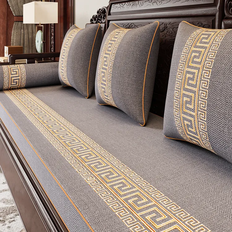 新中式红木沙发坐垫乳胶罗汉床家具实木沙发垫子防滑海绵加硬定做