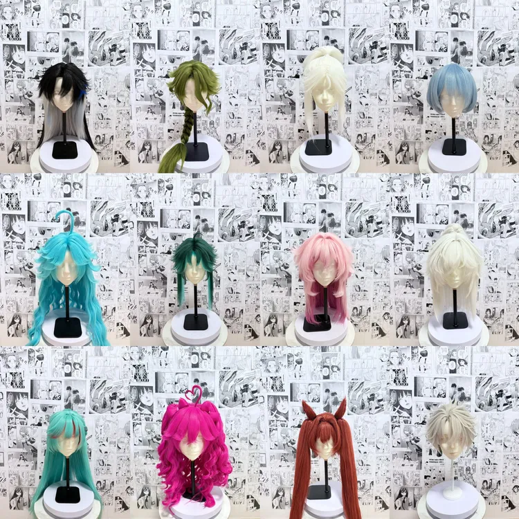王者荣耀鬼灭之刃原神所有角色cosplay假发定制定金链接