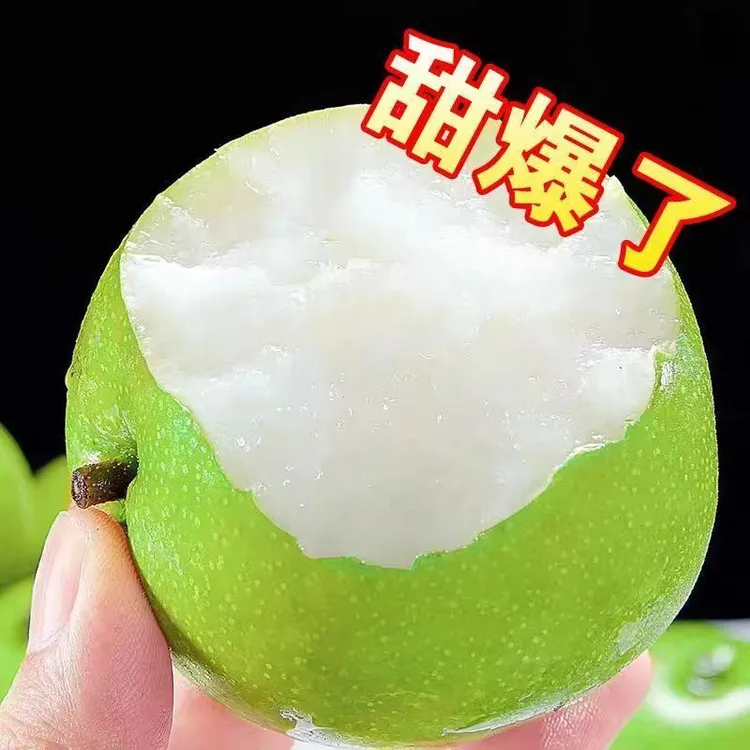砀山青皮皇冠梨新鲜水果酥脆多汁甘甜爽口翠冠梨整箱包邮