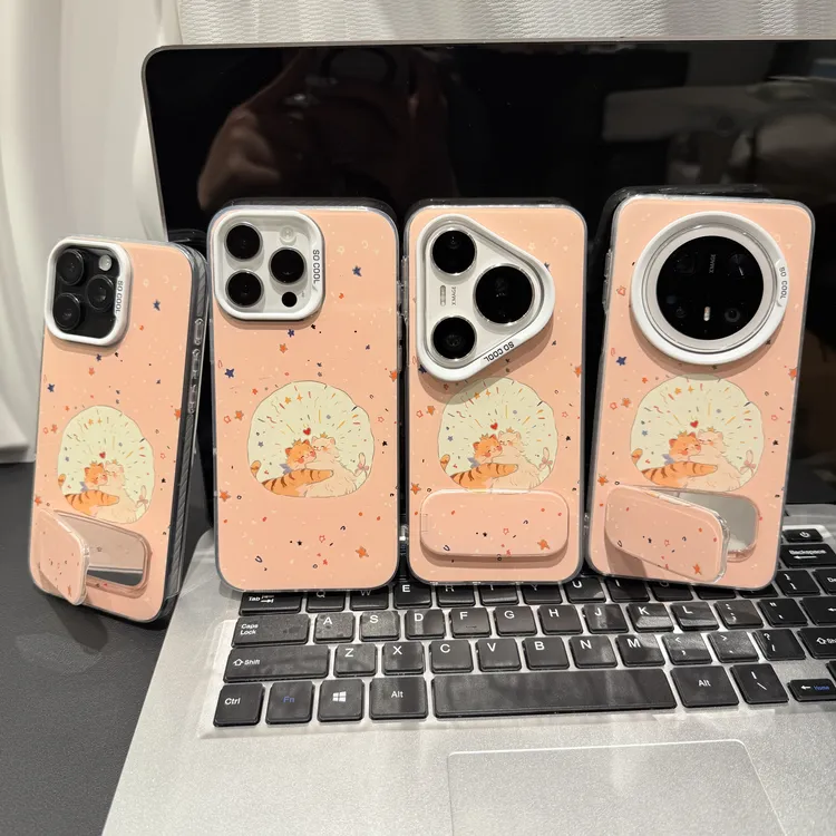 两只猫适用苹果/华为/荣耀/OPPO/VIVO/小米手机壳卡通防摔全包