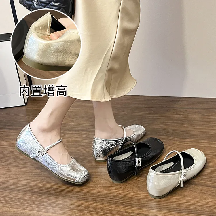  小个子内增高厚底包头拖鞋2025夏季新款女一脚蹬外穿软底凉拖鞋