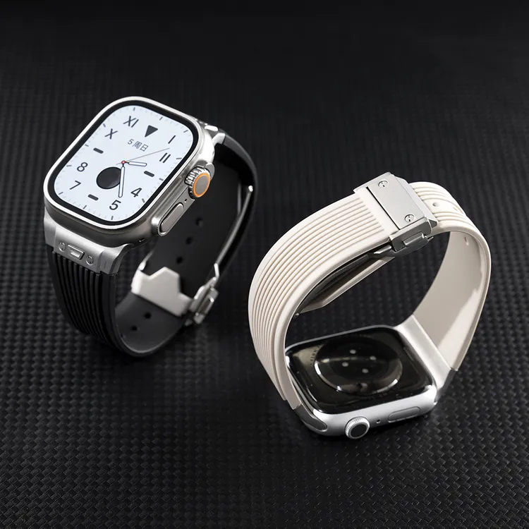 适用苹果手表AppleWatchUltra2硅胶金属iwatchs10/9大爆炸se表带