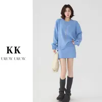 柯柯【云朵慕斯】秋冬甜美气质少女休闲风时尚针织衫KN196